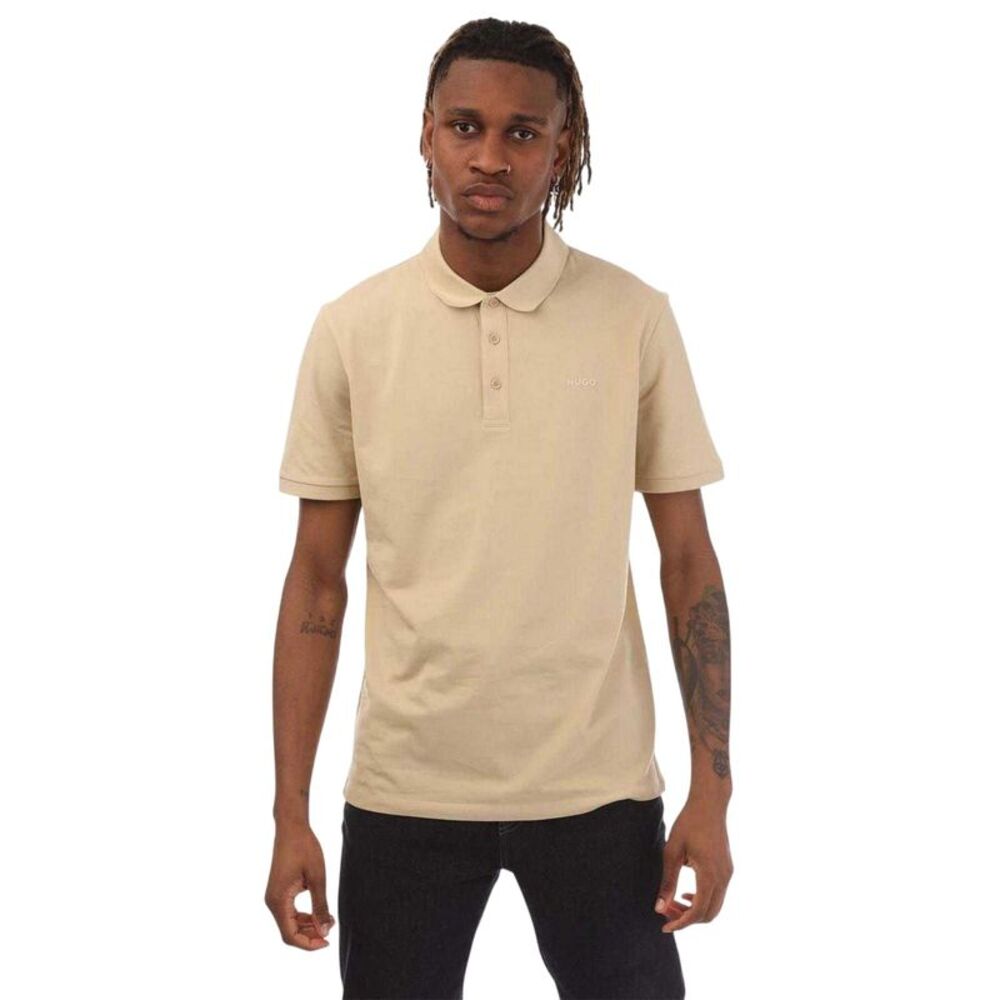 Hugo Boss Mens Donos Cotton Polo Shirt / Beige